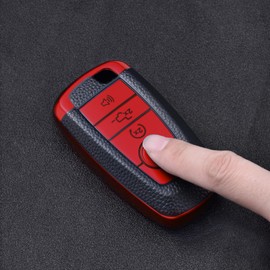 ELOHEI for Ford Key Fob Cover Case, Soft TPU Key Fob Case Protector Holder for 2017 2018 2019 Ford Fusion F150 F250 F350 F450 F550 Edge Explorer Escape Mustang Remote Keyless Entry