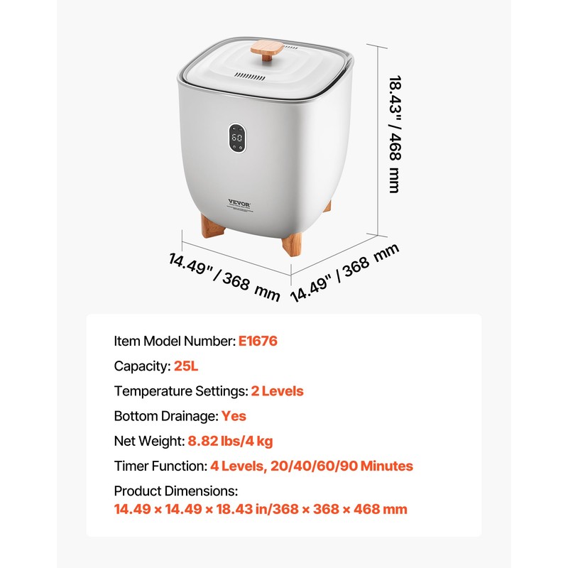 VEVOR Towel Warmers for Bathroom, 25 L Towel Warmer Bucket