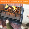 Jusgym Fireplace Grate 30 Inch with 8 Support Legs, Solid