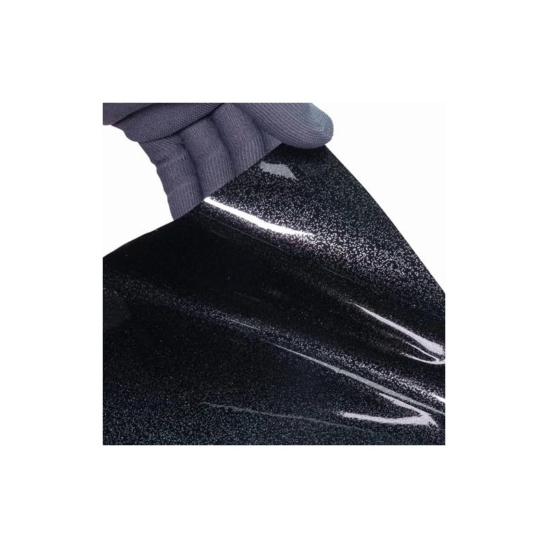VViViD High Gloss Black Sparkle Metallic Air-Release Vinyl Adhesive Tape