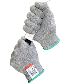 1 Pair of Whistling Dixie Cut Resistant Kitchen Gloves - Offering Level 5 Protection, Food Grade, EN 388 Certified. Size Medium.
