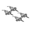 4Pcs Garden Gnome Plant Markers Durable Rustproof Decorative Metal Plant