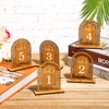 20pcs Wooden Table Numbers, Rattan Arch Table Numbers 1-20 Wedding Reception Table