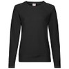 Fruit of the Loom Women's Fit Lightweight Raglan Sweatshirt Black