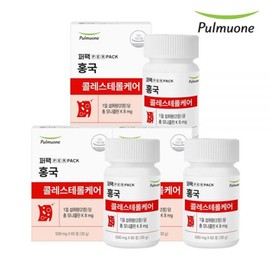 Pulmuone Red Yeast Cholesterol Care 30-day supply 500mgX60 tabletsX3 / 풀무원 홍국 콜레스테롤케어 30일분500mgX60정X3개