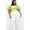 City Chic Women's Plus Size Pant-Bria, Ivory, 14