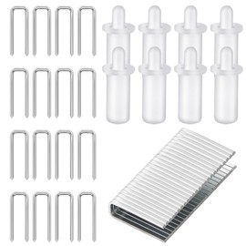 40 Pieces Plantation Shutter Repair Tool Set, Including 20 Tilt Rod Louvers Staples and 20 Spring Loaded Shutter Pins for Windows Tools Supplies Replacement Repair Kit