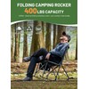 TIMBER RIDGE Folding Rocking Camping Chair, 400lbs Capacity Portable Oversized
