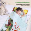 Dinosaur Sleeping Bag Children with Pillow Zip, Foldable Children's Sleeping