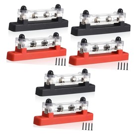 PACKOVE 6sets Sturdy Wiring Terminals Boat Battery Terminal Bus Bar Power Distribution Block