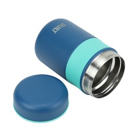 BUILT 16 Ounce Vacuum Insulated Food Jar Tumbler Double Wall, Twilight Blue