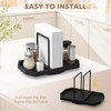 FODIENS Napkin Holder for Table, Rotating Napkin Dispenser with Salt