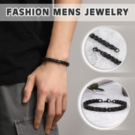 PINKDODO To My Son Bracelet from Mom, Son Gifts from Mom, Valentines Day Gifts for Teenage Teens Boys Gift Ideas 13-15 14-16 16-18 Year Old Boy Birthday Christmas Gifts for Son Adult Teens Boys