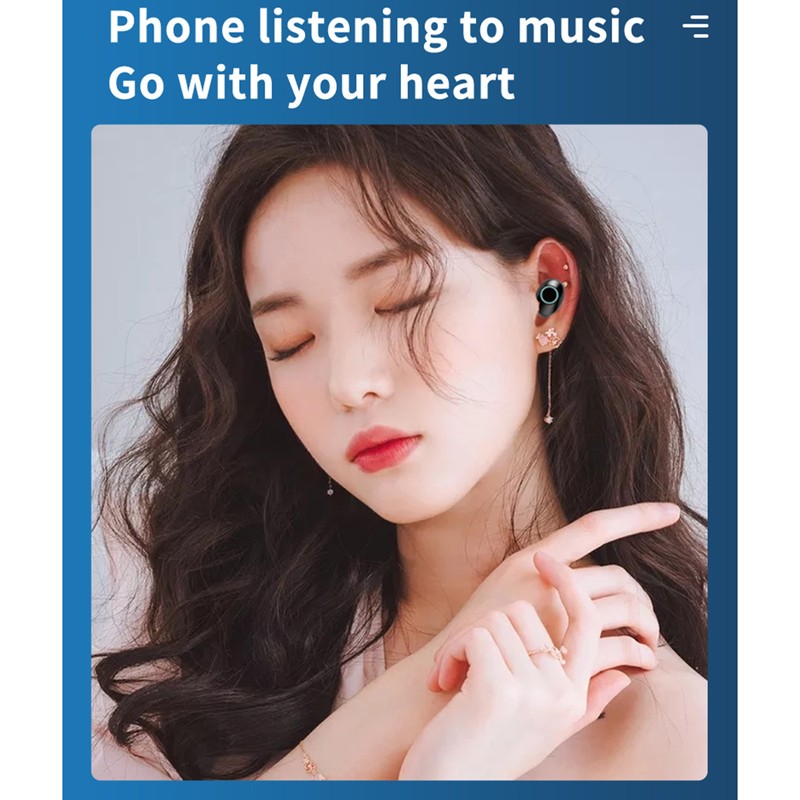 Smart BT Headset Touch Digital Display 5.1 Wireless Waterproof In-Ear