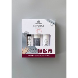 alessandro Striplac Peel or Soak Silver Crush On Chrome Set - Perfect Nails in 15 Minutes