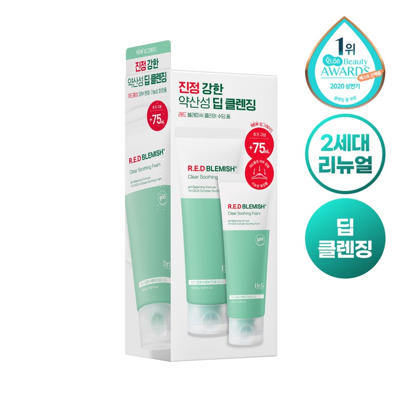 Dr.G pH Cleansing Red Blemish Clear Soothing Foam 150ml (+75ml)