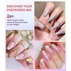 BISHENGYF Multifunktional 3d Gel Nail Art:Metallic Nail Chrome Powder Und