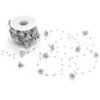 10M Imitation Pearl Beads Chains Ribbon Rose Flower Thread Beaded