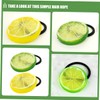 IWOWHERO 10pcs Cute Lemon Slice Hair Ties Elastic Ponytail Holders