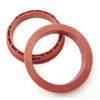 RONAL 4x Centring Rings 68.0-57.1/68 to 57.1 Red Compatible with