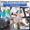 Tecno-10 Innovacion Microfono Espia Pluma WiFi Grabadora De Voz a