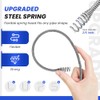 XJX 25FT Drain Snake with Drill Adapter for Easy Clog