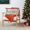 JOTOM Christmas Pillow Covers 30x50cm Red Ticking Striped Christmas Decorative