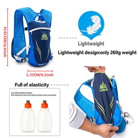 Geila Hydration Backpack, Hydration Vest Outdoors Sport Trail Marathoner Running Race Lightweight Rucksack for Men & Women(Rose)