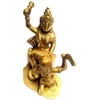 Purpledip 11993 Brass Idol Bagalmukhi Devi or Pitambari MATA: Mahavidya