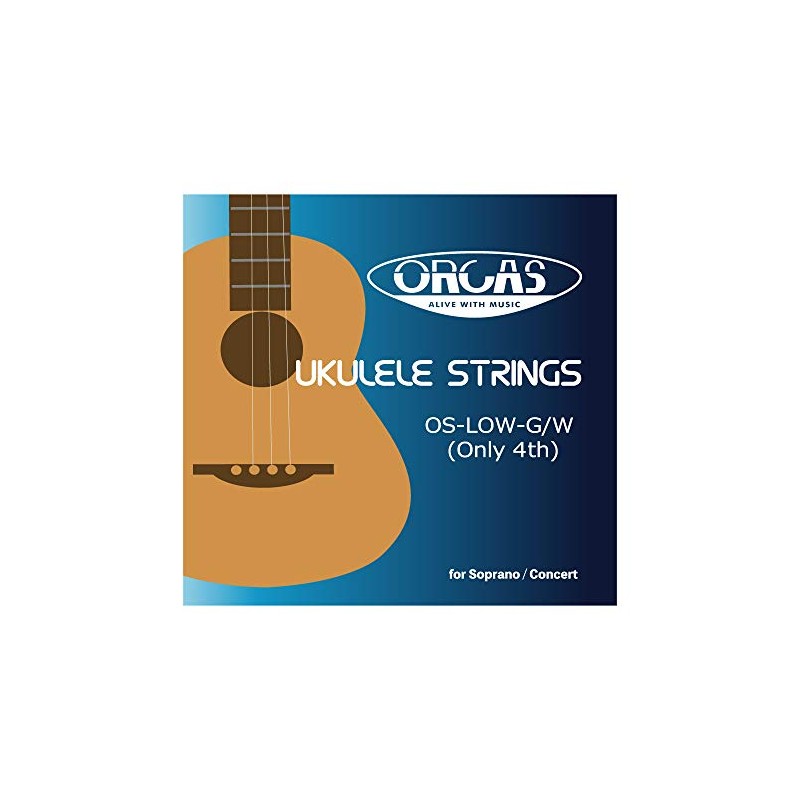 ORCAS OS-LOW-G/W LOW-G Rose Strings Strings 80cm Soprano Concert Tenor