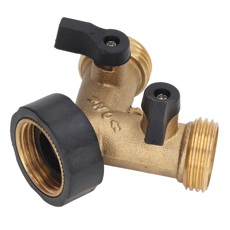 2 Way Ball Valve Durable Brass Plastic Valve Switch 3/4in