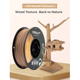 Creality Wood PLA Filament 1.75mm, Realistic Wood Grain & Silk Finish, High Toughness, Low Warp, 1kg Spool, for All FDM 3D Printers
