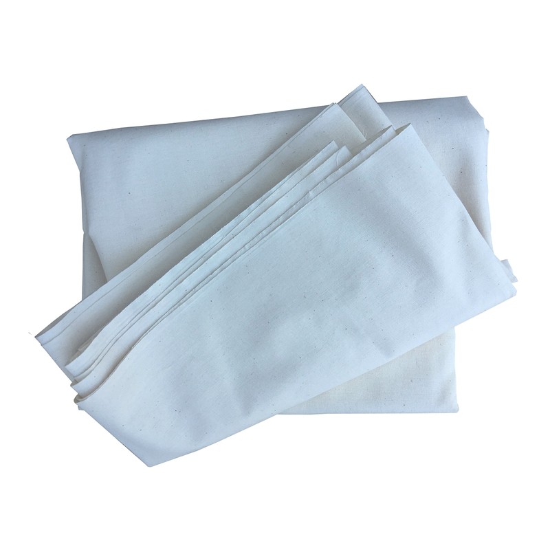 Muslin Fabric Medium Weight (10 Yards X 63") Unbleached, Natural