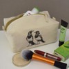 'Magpie Couple' Canvas Wash Bag/Makeup Case (CS00044218)
