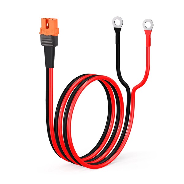 ELFCULB XT60i to O Ring Terminal Cable,10AWG XT60i Female to