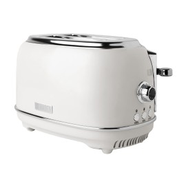 Haden Heritage Toaster Wide Slot with Removable Crumb Tray, Variable Browning Control, and Settings for Kitchen and Dining, Ivory White
