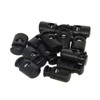 Flyshop 50 Count Small Black Oval Ellipse Barrel Cord Locks