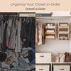 StorageWorks 6-Shelf Hanging Closet Organizers, Two 3-Shelf Separable Closet Hanging