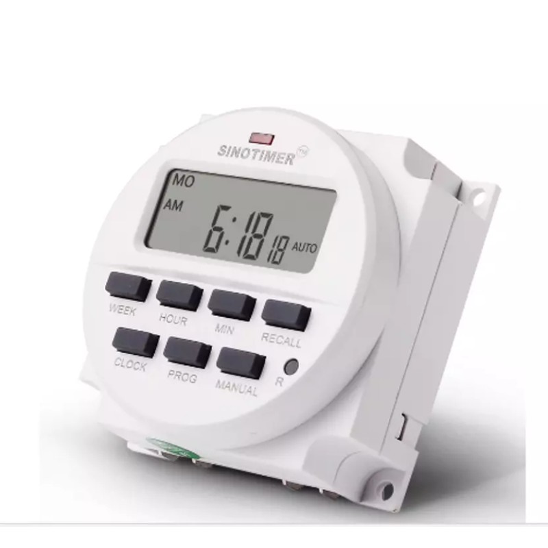 SINOTIMER 12V DC SINOTIMER DISPLAY TM618H-4 LCD Digital Timer Programmable