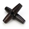 Pack of 12 Toggle Buttons Black Brown 30 mm Toggle