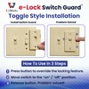 Switch Guard with Slider & Easy ON/OFF Push Button Activation