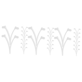 BESPORTBLE 3sets Pool Vacuum Attachment Clips V Shaped Pool Brush Clips for Easy Installation Standard Telescopic Poles Durable Material 8pcs*3