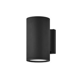 Hinkley Silo 13590BK-LL Small Outdoor Integrated LED Down Light Wall Lantern - Rust and Corrosion-Resistant, Dark Sky Compliant - Black
