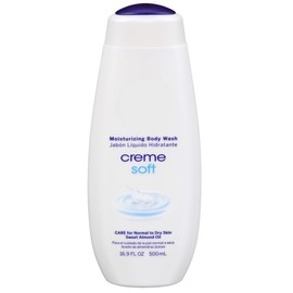 JEM RETAIL Creme Soft Moisturizing Body Wash, Sweet Almond Oil, Normal to Dry Skin, 16.9 fl oz