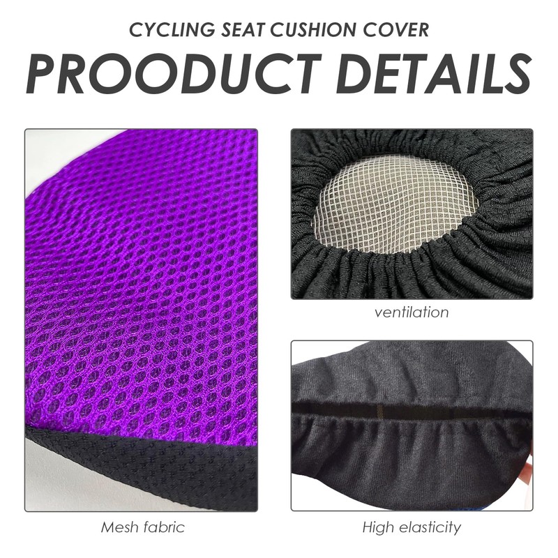 2 Pieces Seat Cushion Covers, Bicycle Saddle Covers, Sun Protection