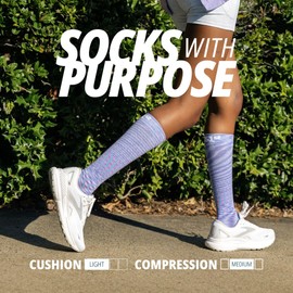 OS1st Wellness Compression Socks for circulation, swelling, deep vein thrombosis and calf cramps | 15-20mmHg