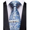 Barry.Wang Mens 6 PCS Ties Silk Striped Paisley Check Necktie