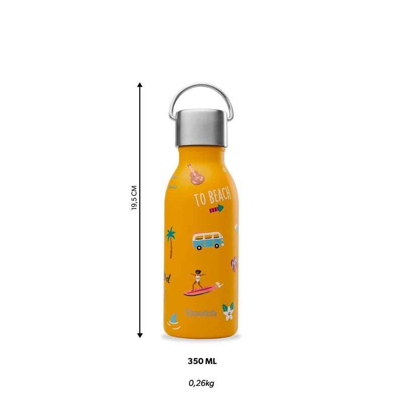 QWETCH - Stainless Steel Children's Drinking Bottle 350 ml -