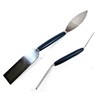 2pc Leaf and Square Small Tool Set Plastic Handles Plaster
