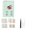 Jeanssar Natural Invisible Single Side Eyelid Tape Stickers(1260Pcs,4styles), Double Eyelid